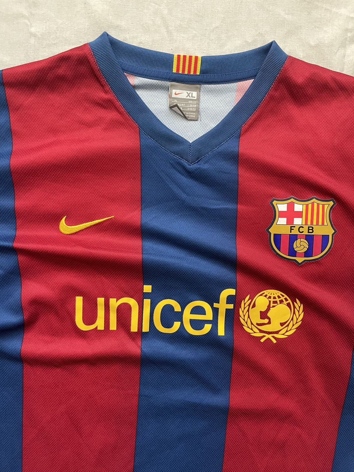 Vintage Jersey vintage Nike Barcelona 2008/08 Size US XL / EU 56 / 4 - 4 Thumbnail