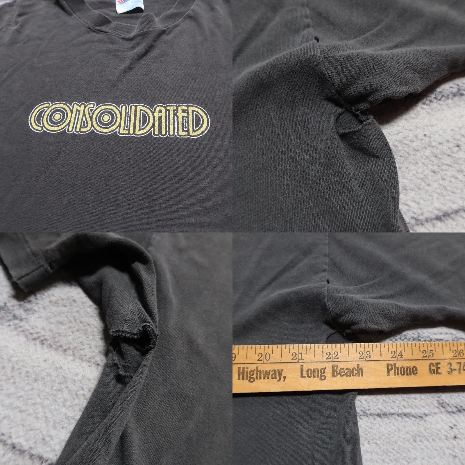 Vintage VINTAGE Consolidated Skateboards Shirt XL Grey Logo 90s Mens (Adults) Size US XL / EU 56 / 4 - 8 Thumbnail