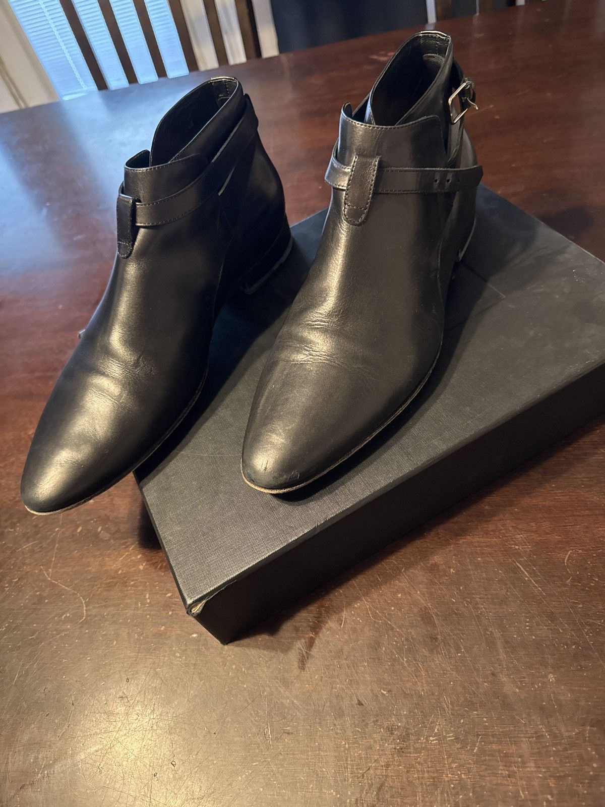 Saint Laurent Paris Saint Laurent Jodphur Black Mid Noir Size US 11.5 / EU 44-45 - 1 Thumbnail