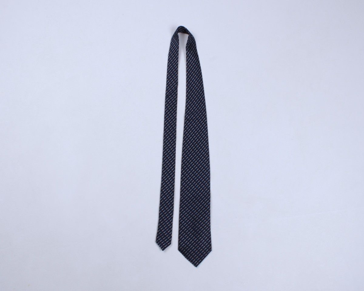 Dolce & Gabbana × Vintage DOLCE & GABBANA Cravatte Vintage Navy Blue Striped Silk Tie Size ONE SIZE - 3 Thumbnail