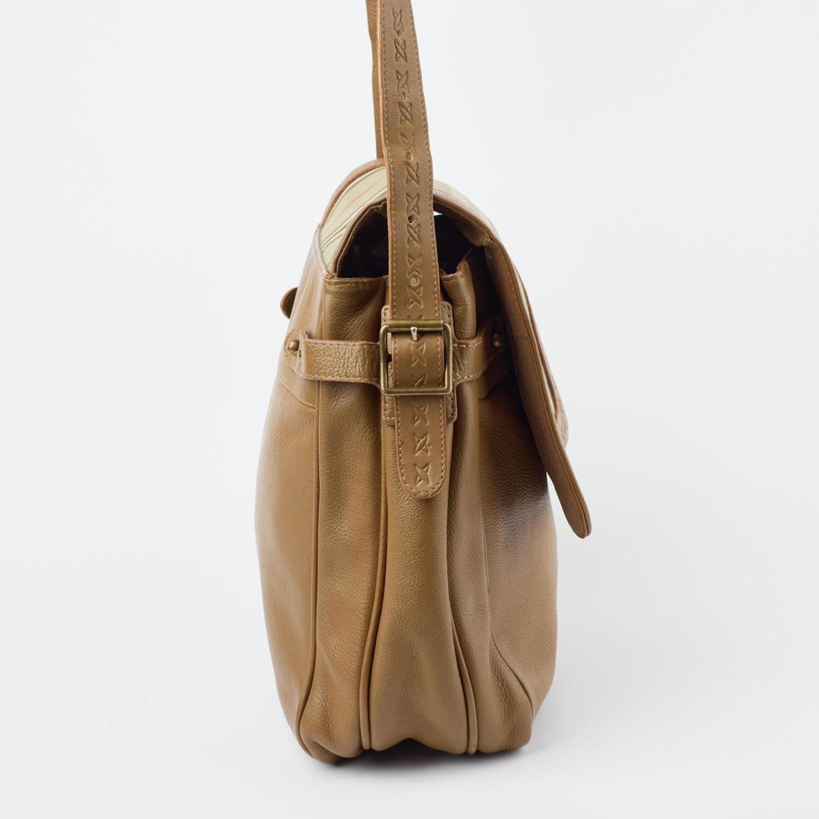 Burberry Burberrys Vintage Leather Nova Check Shoulder Crossbody Bag Size ONE SIZE - 4 Thumbnail