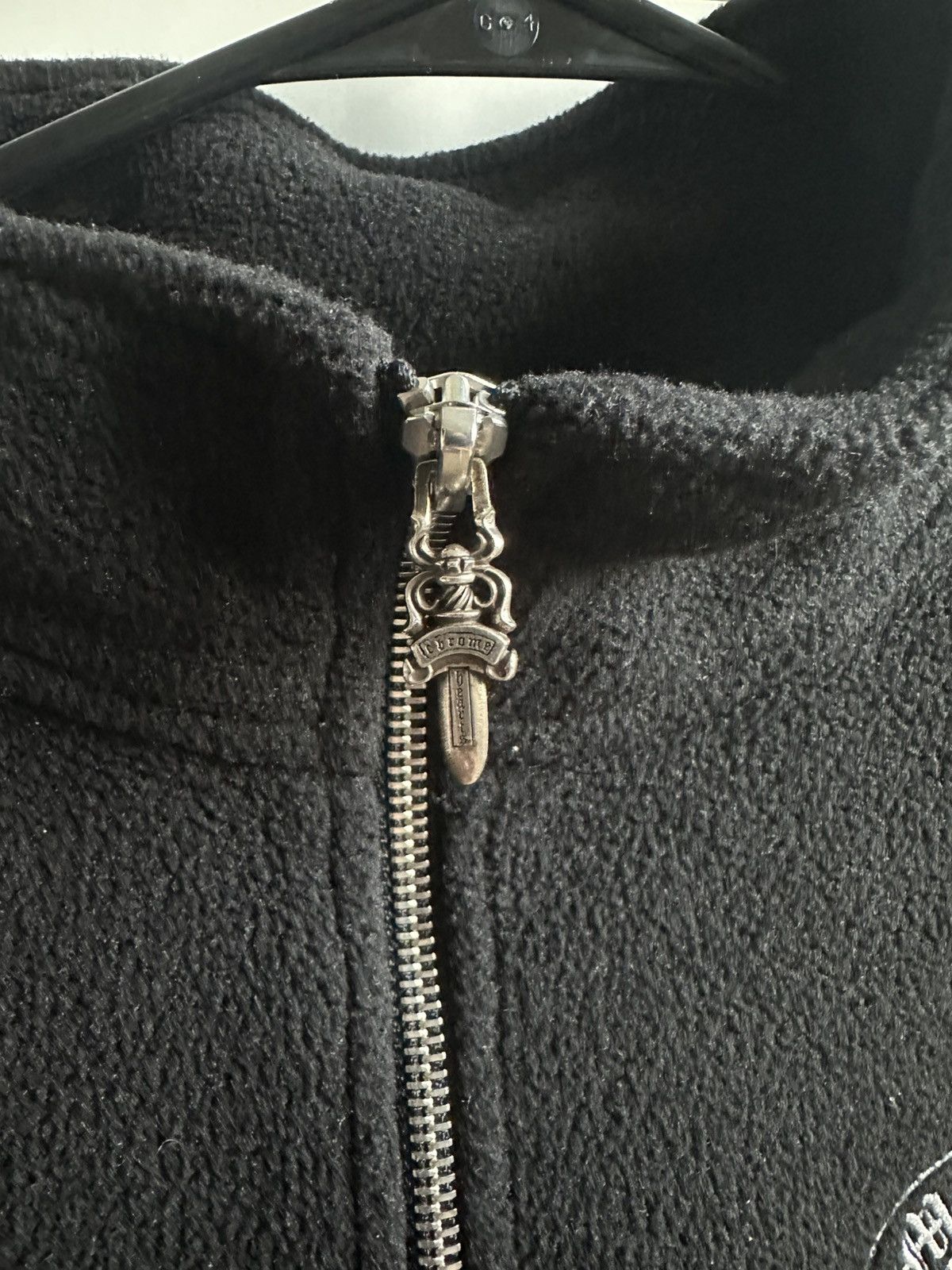 Chrome Hearts Fleece Chrome Heart Quarter Zip Size US L / EU 52-54 / 3 - 3 Thumbnail
