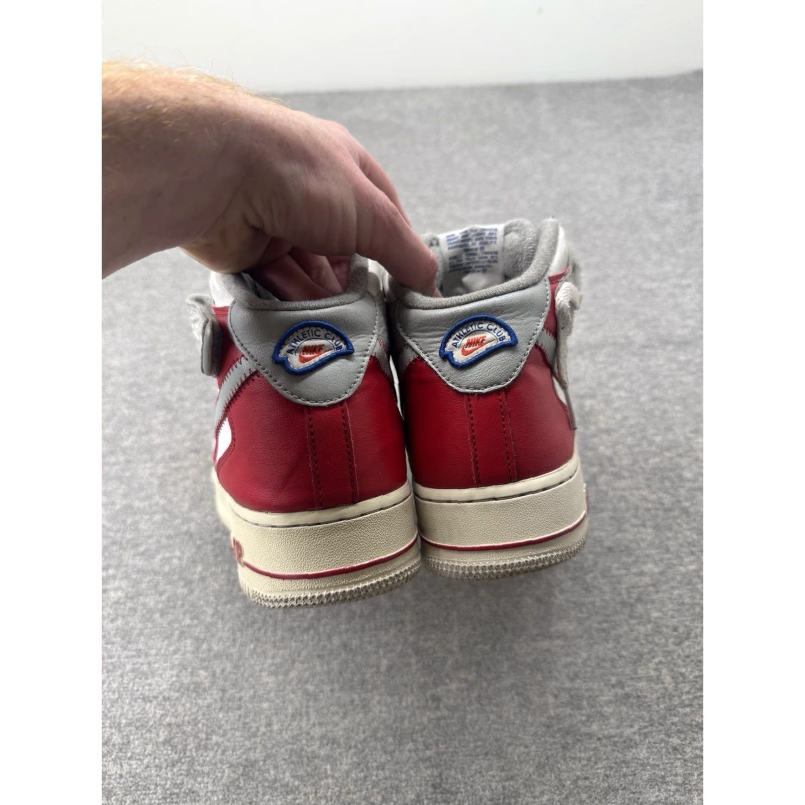 Nike Nike Air Force 1 Mid 07 LV8 "Athletic Club" White-Grey-Red Sz 9 DH7451-100 Shoe Men Casual Leather Rubber Mid Top Sneaker 2022 Size US 8 / EU 41 - 3 Thumbnail
