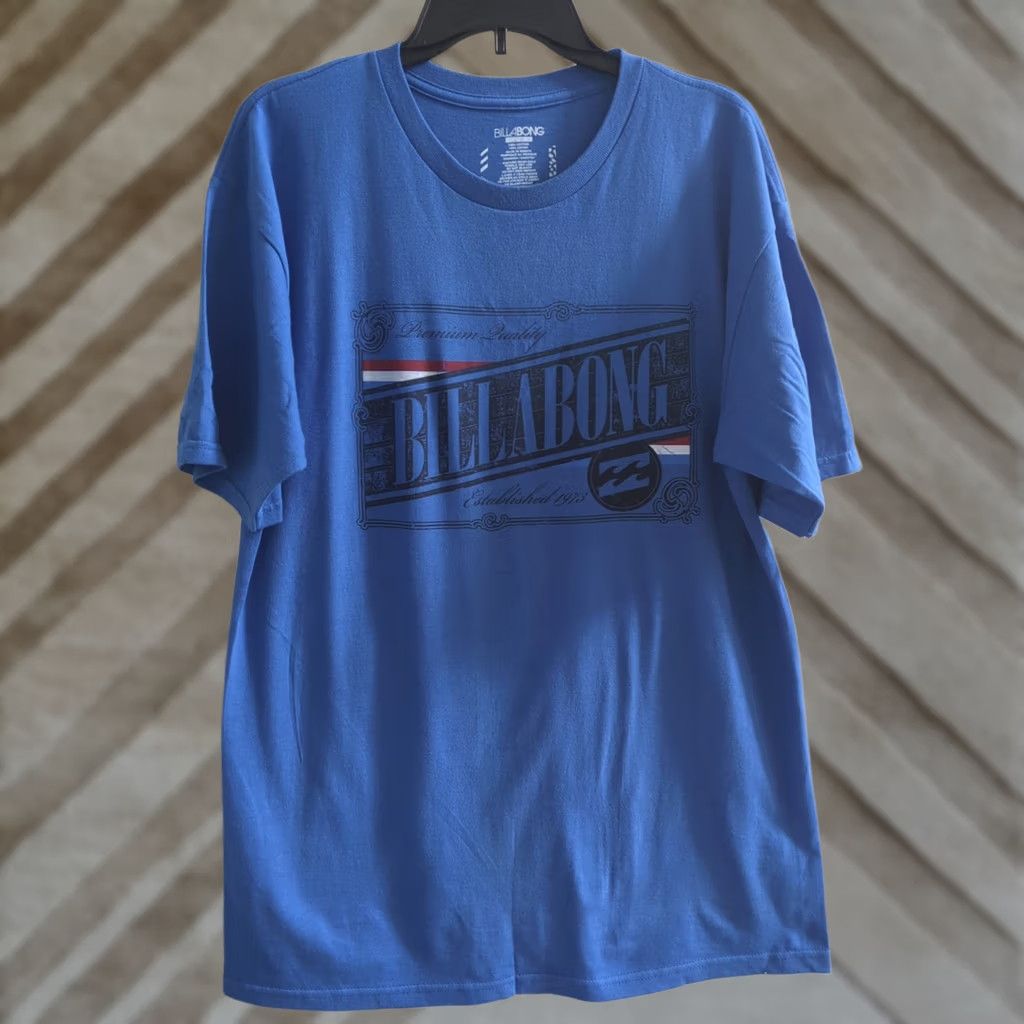 Billabong VINTAGE Billabong T-Shirt Mens Size L Blue Short Sleeve Crew Neck 90s Beach Classic Skate Size US L / EU 52-54 / 3 - 1 Thumbnail