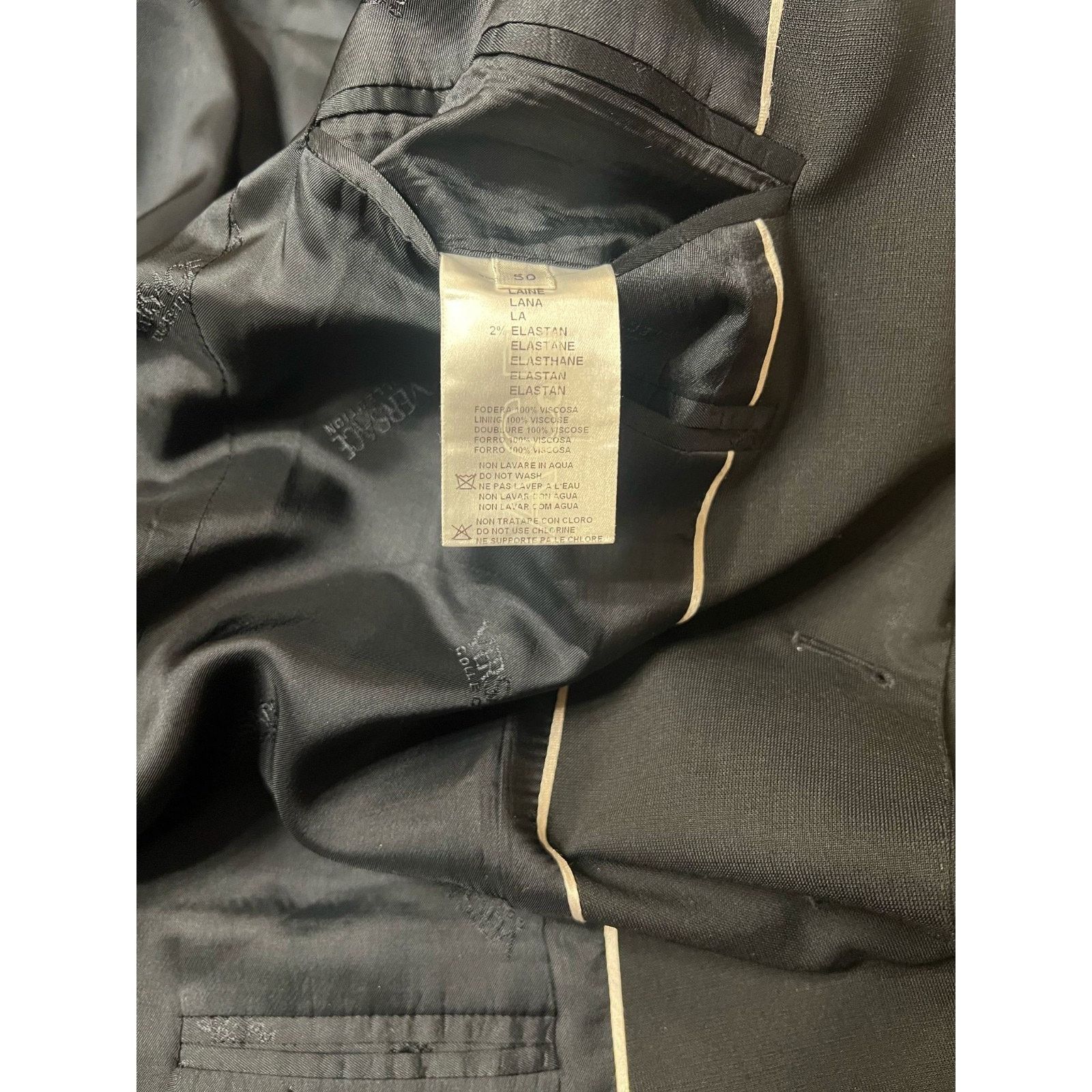 Versace Versace Collection by Gianni Versace Black Blazer Size 40 US Size 40R - 5 Thumbnail