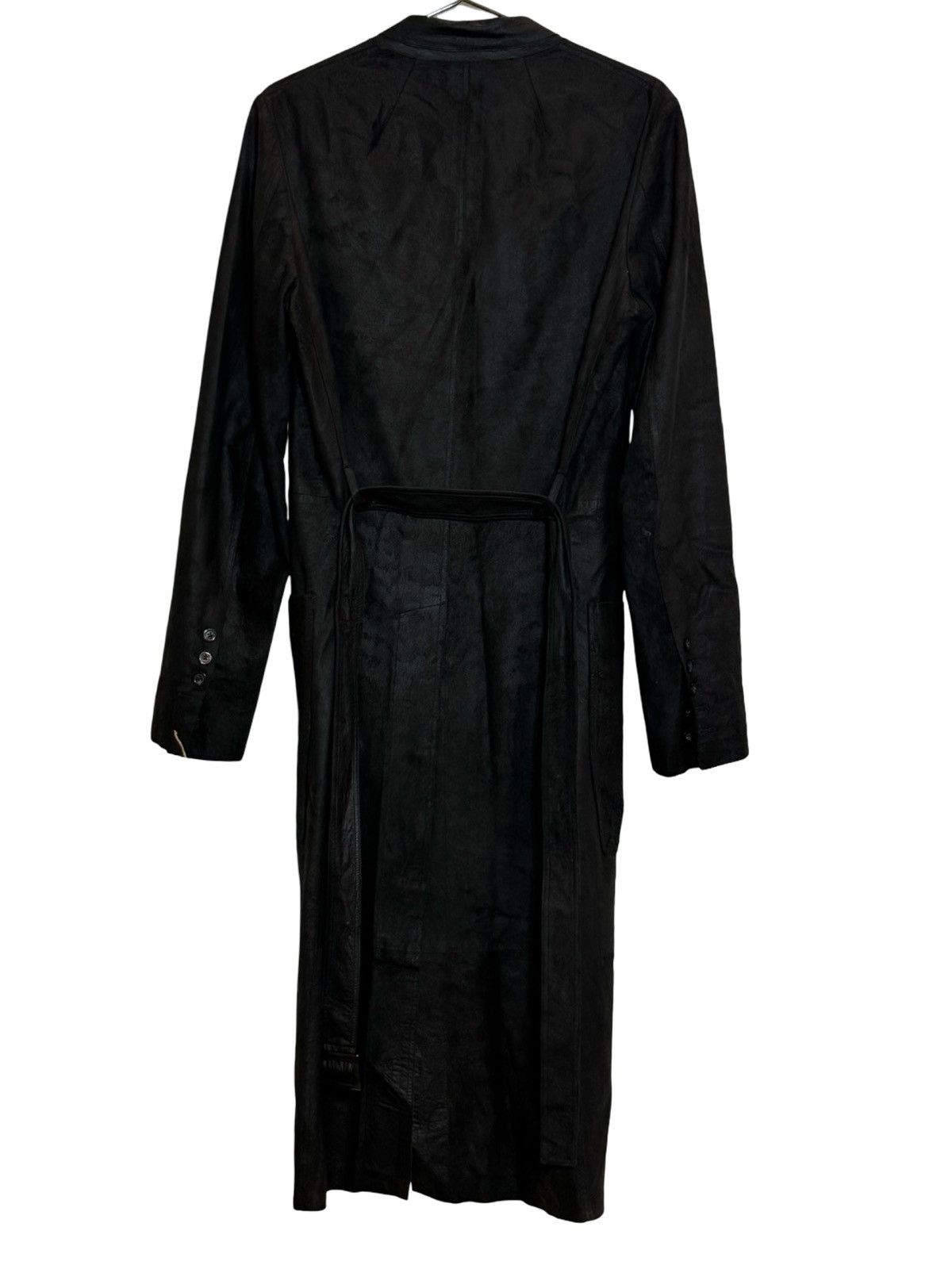 Rick Owens Leather trench coat, unlined, blistered leather Size US L / EU 52-54 / 3 - 2 Thumbnail
