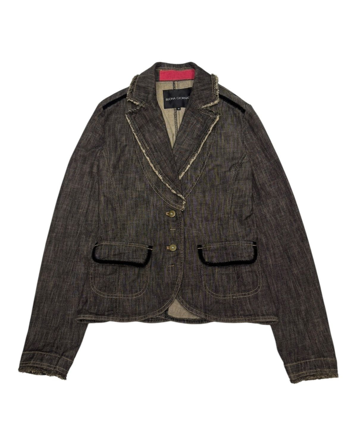 If Six Was Nine × Japanese Brand VINTAGE BUONA GIORNATA CROPPED PATTERN JACKET Size S / US 4 / IT 40 - 8 Thumbnail