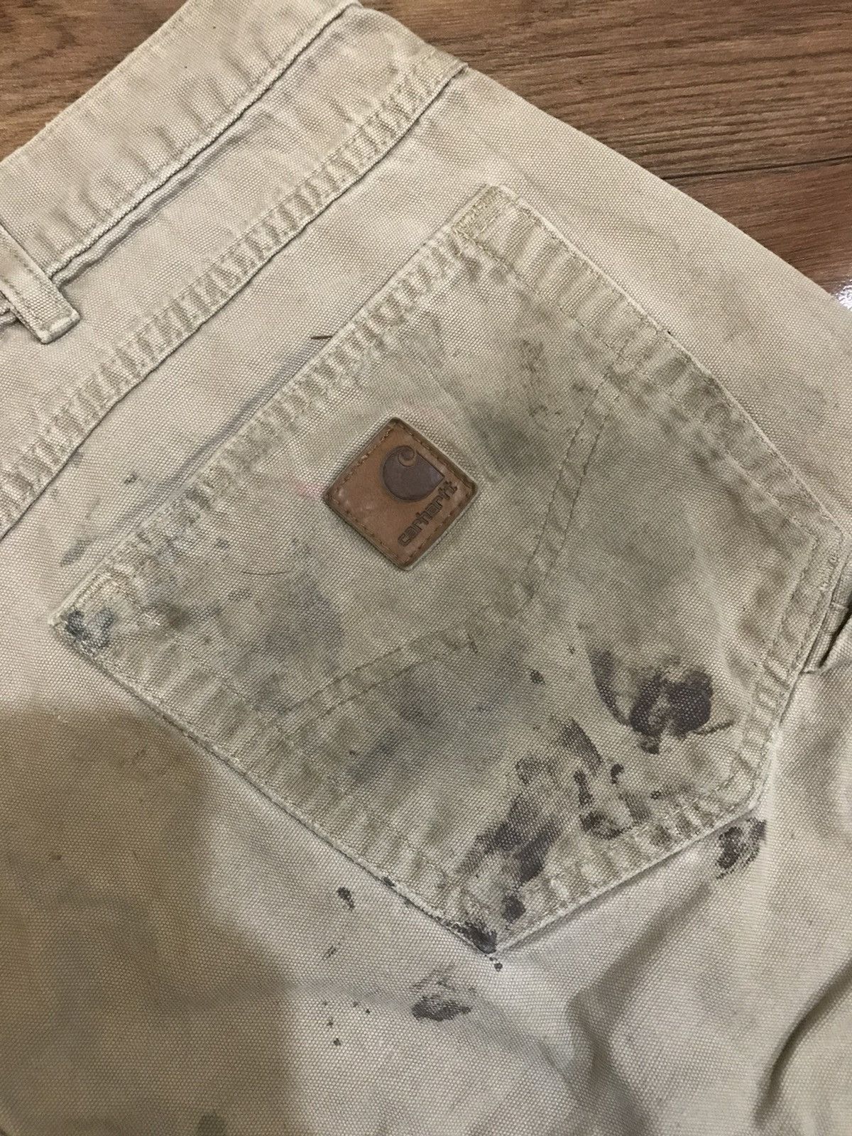 Carhartt × Vintage Carhartt Carpenter Pants Distressed Faded Brown 38x32 Size US 38 / EU 54 - 4 Thumbnail