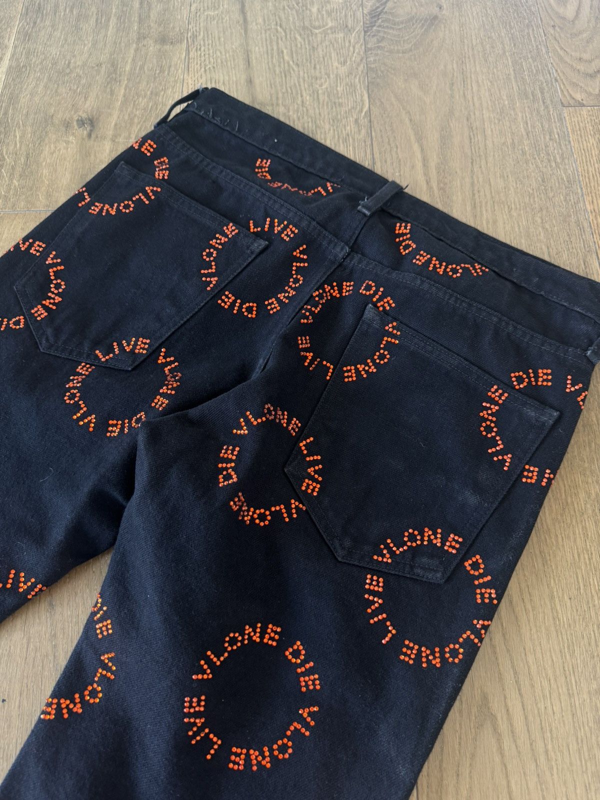 Vlone Vlone Denim Rhinestone Jeans Black 32 Size US 32 / EU 48 - 11 Thumbnail