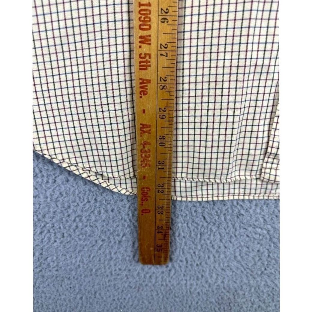 Ralph Lauren Polo Ralph Lauren Shirt Mens XL Beige Plaid Button-Up Short Sleeve Pocket Classic Comfort Lofts Lofting Golf Casual Business Nations? Size US XL / EU 56 / 4 - 6 Thumbnail