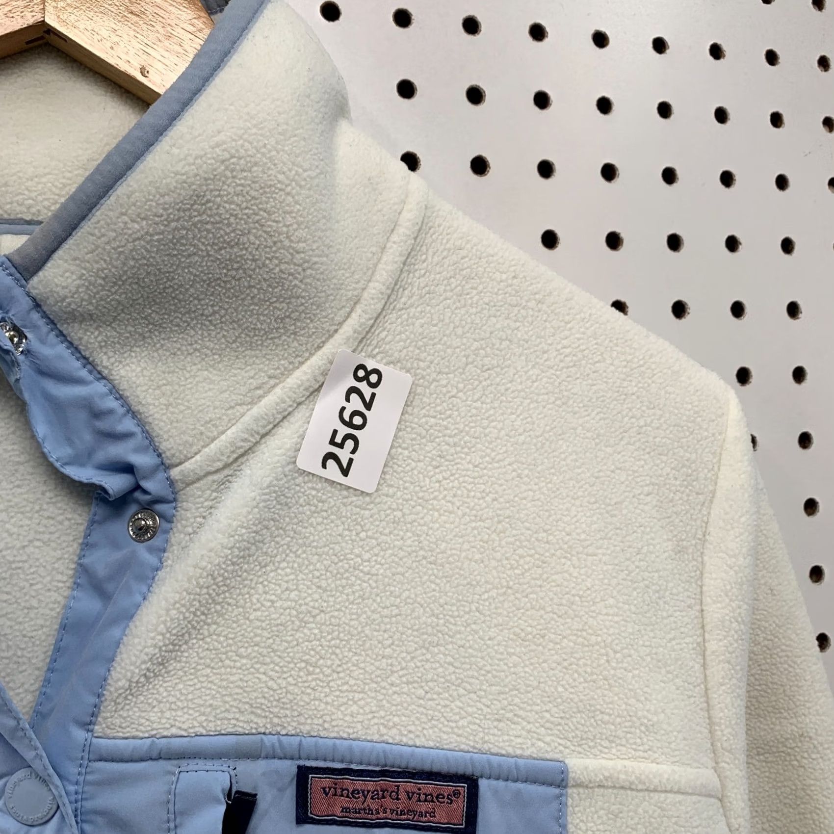 Vineyard Vines Vineyard Vines Polar Fleece SnapPlacket Pullover White Womens Large 22x26.5 Size L / US 10 / IT 46 - 7 Thumbnail