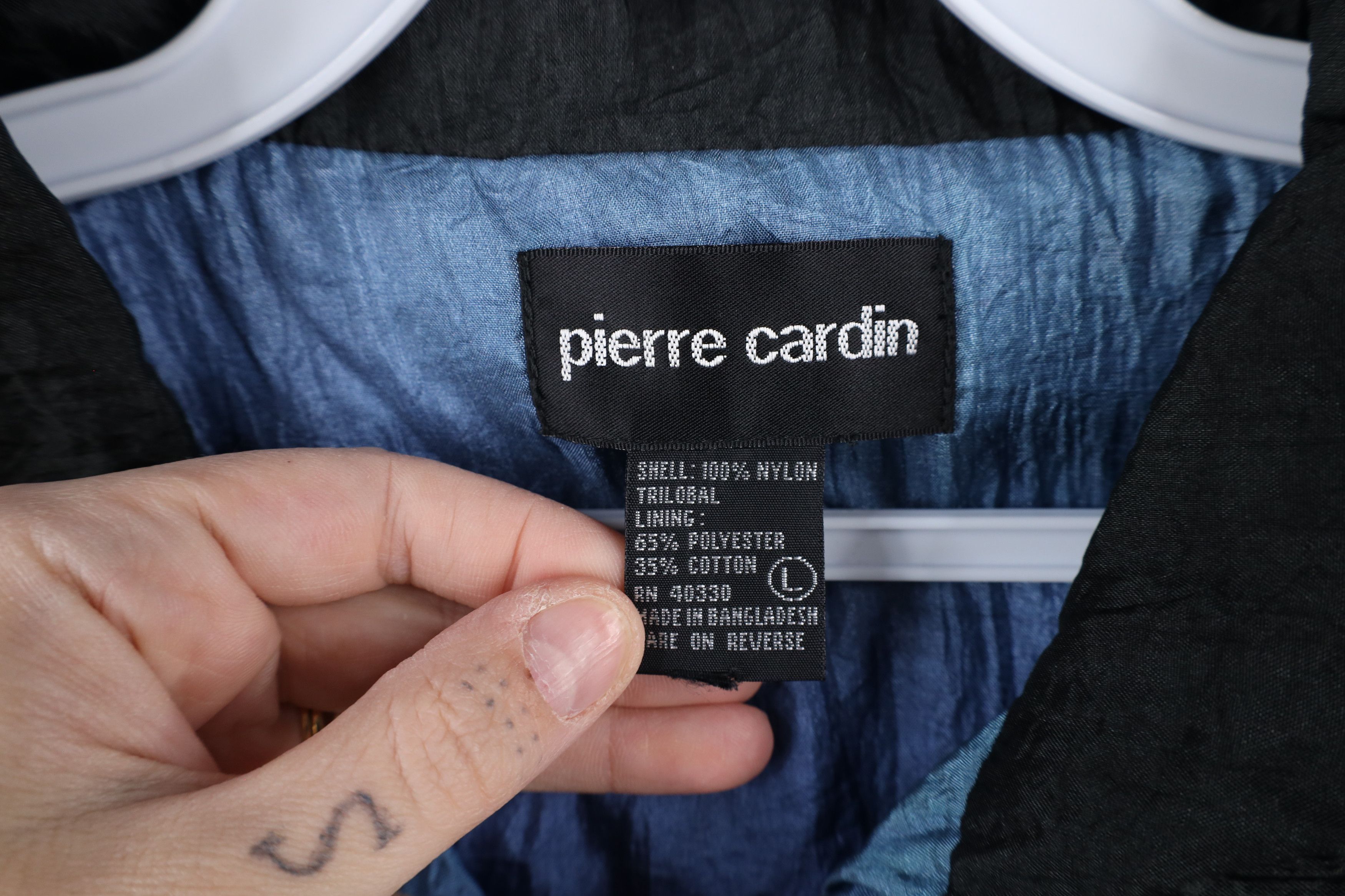 Pierre Cardin × Vintage Vintage 90s Pierre Cardin Block Lined Windbreaker Jacket Size US L / EU 52-54 / 3 - 6 Thumbnail