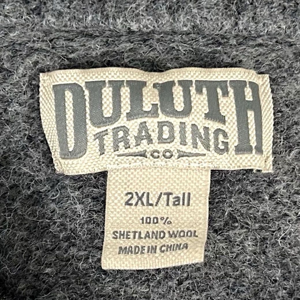 CO Duluth 2XLT 100% Shetland Wool Sweater Gray Crew Neck Casual Shirt? Size US XXL / EU 58 / 5 - 3 Thumbnail