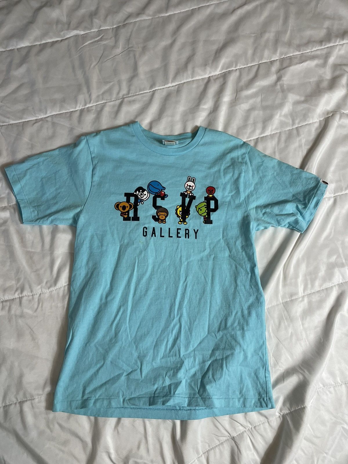 Supreme A Bathing Ape Rsvp Gallery Collaboration Men’s M Teal Blue Size US M / EU 48-50 / 2 - 1 Thumbnail