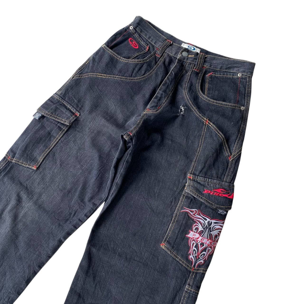 Japanese Brand BINDING OFFER🔥BAGGY Y2K PIKO LOOSE W29X30.5" JNCO STYLE Size US 29 - 4 Thumbnail