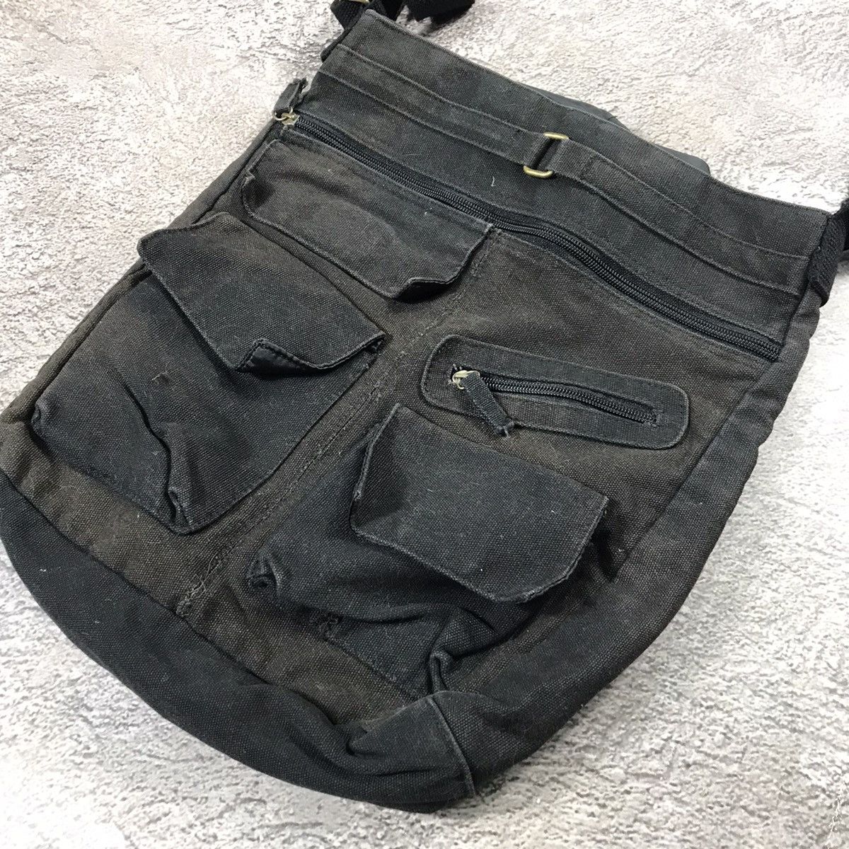 Vintage Y2K Junya Watanabe Cargo Crossbody Bag Techwear Black OS Size ONE SIZE - 2 Thumbnail