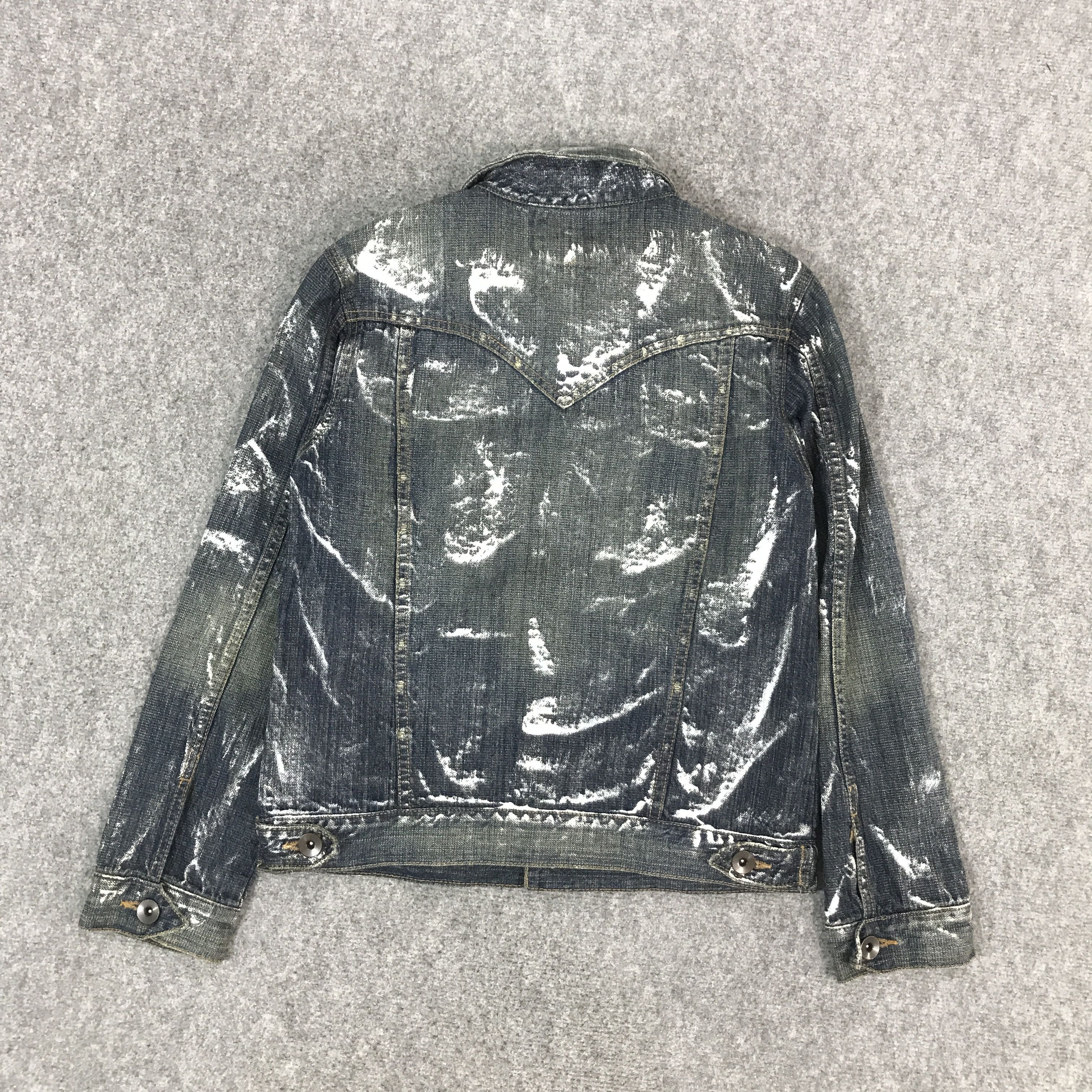 Japanese Brand GOTHIC PUNK BIG SHARK JEANS DENIM JACKET Size US M / EU 48-50 / 2 - 2 Thumbnail