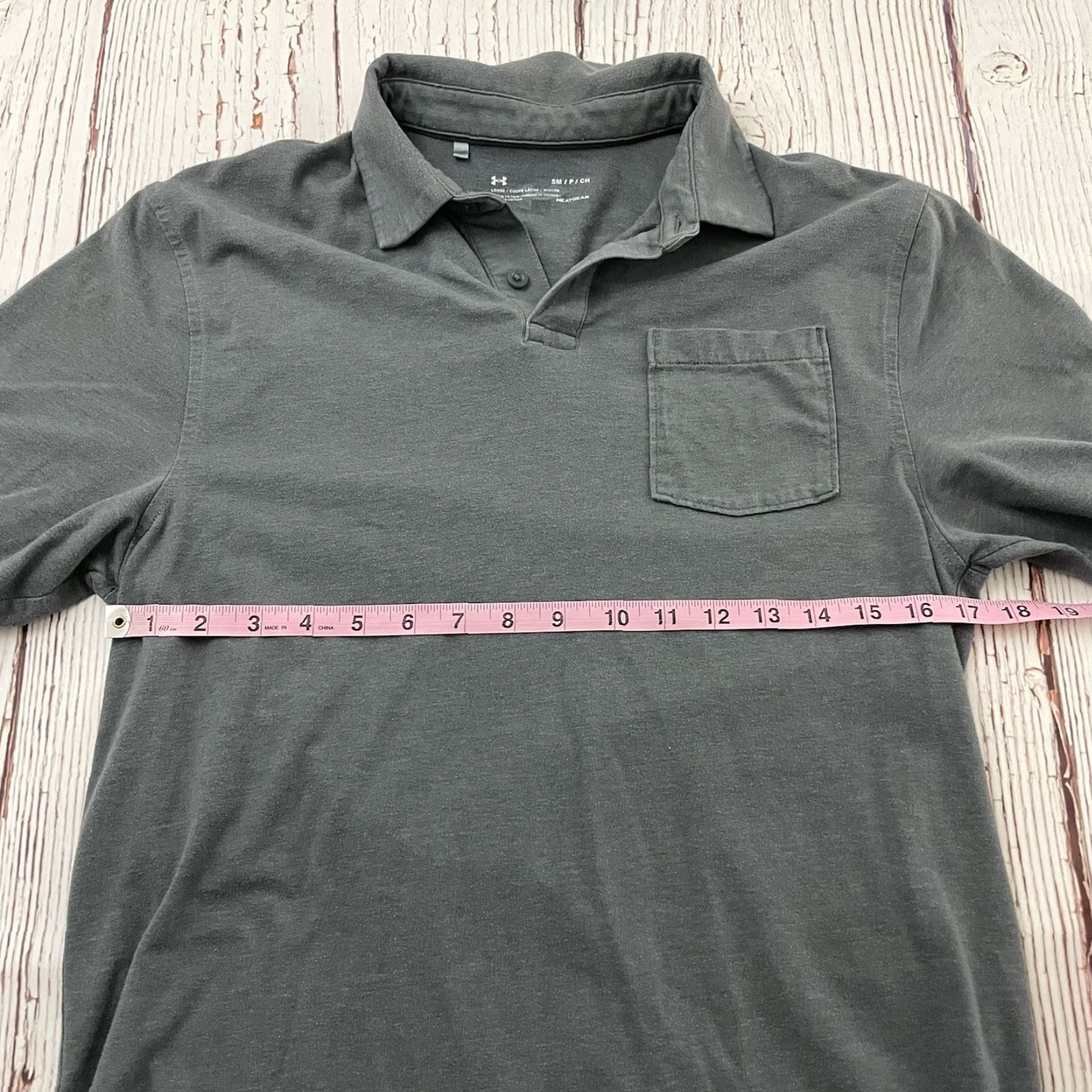 Under Armour Under Armour HeatGear Short Sleeve Polo Shirt Mens S Gray Button-Up Pocket Shirt Sports Men's Small Gray Under Armour EasyCare Eight? Size US S / EU 44-46 / 1 - 3 Thumbnail