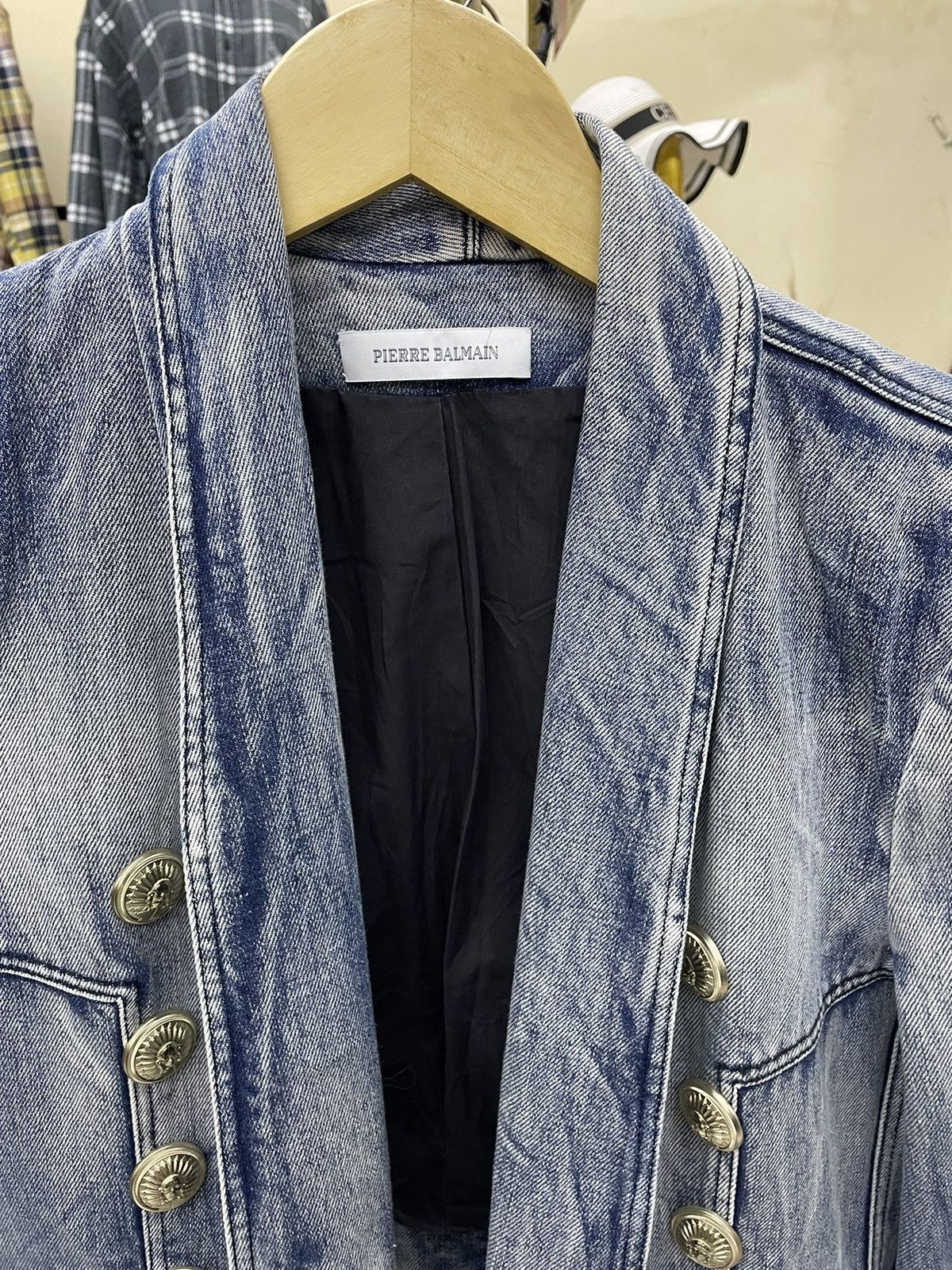 Pierre Balmain Denim Jacket Pierre Balmain Size M / US 6-8 / IT 42-44 - 2 Thumbnail