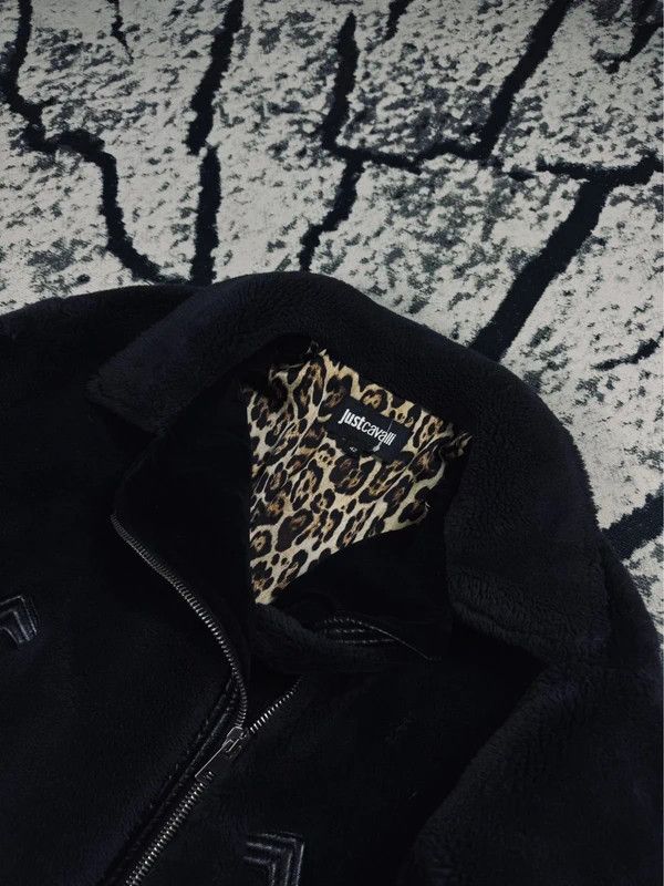 Just Cavalli Just Cavalli lamb coat black leopard 42 XL Size XL / US 12-14 / IT 48-50 - 3 Thumbnail