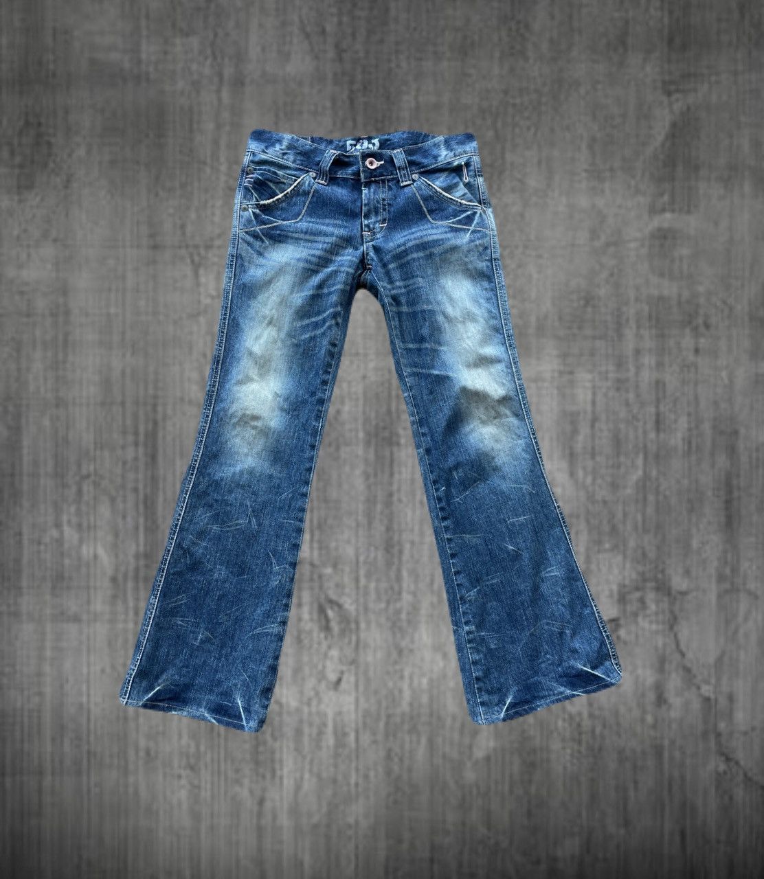 If Six Was Nine 2000s Japanese archive Flared Distressed Jeans
