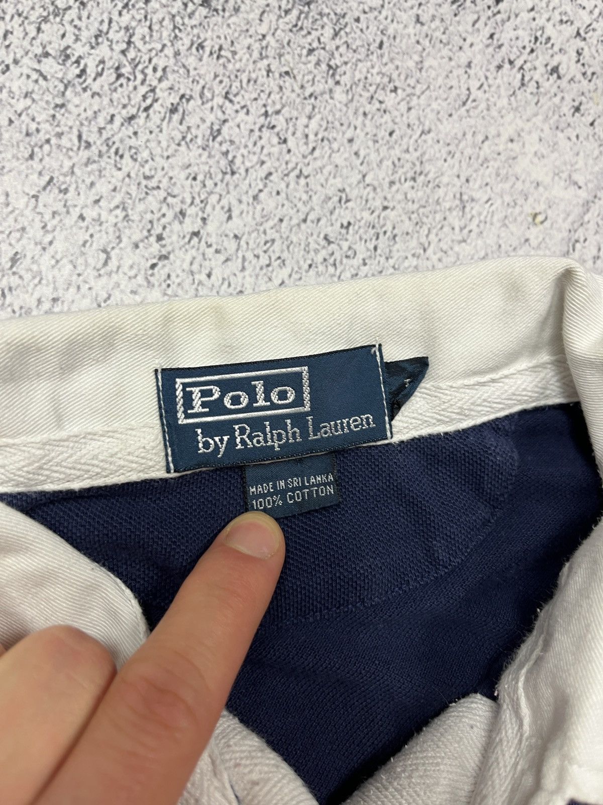 Japanese Brand Vintage 90’s Polo Ralph Lauren Rugby Striped Shirt Y2k Rare Size US L / EU 52-54 / 3 - 6 Thumbnail