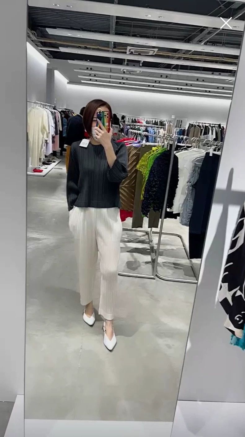 Issey Miyake Issey Miyake size:5 White pleated pants Size 42" / US 20 - 4 Thumbnail