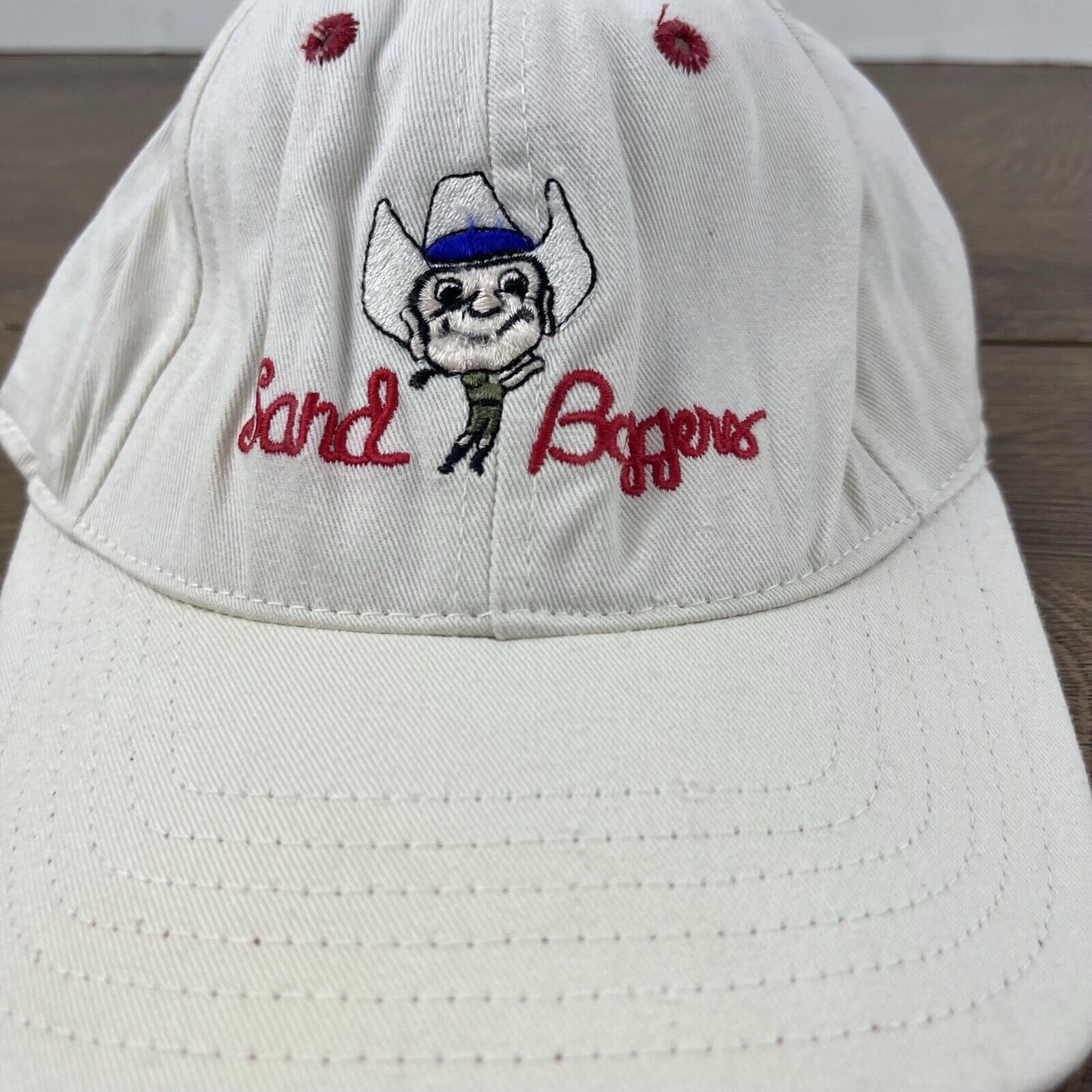 Other Sand Baggers Hat White Cap Hat Adjustable Hat White Adult Ha Size ONE SIZE - 7 Thumbnail