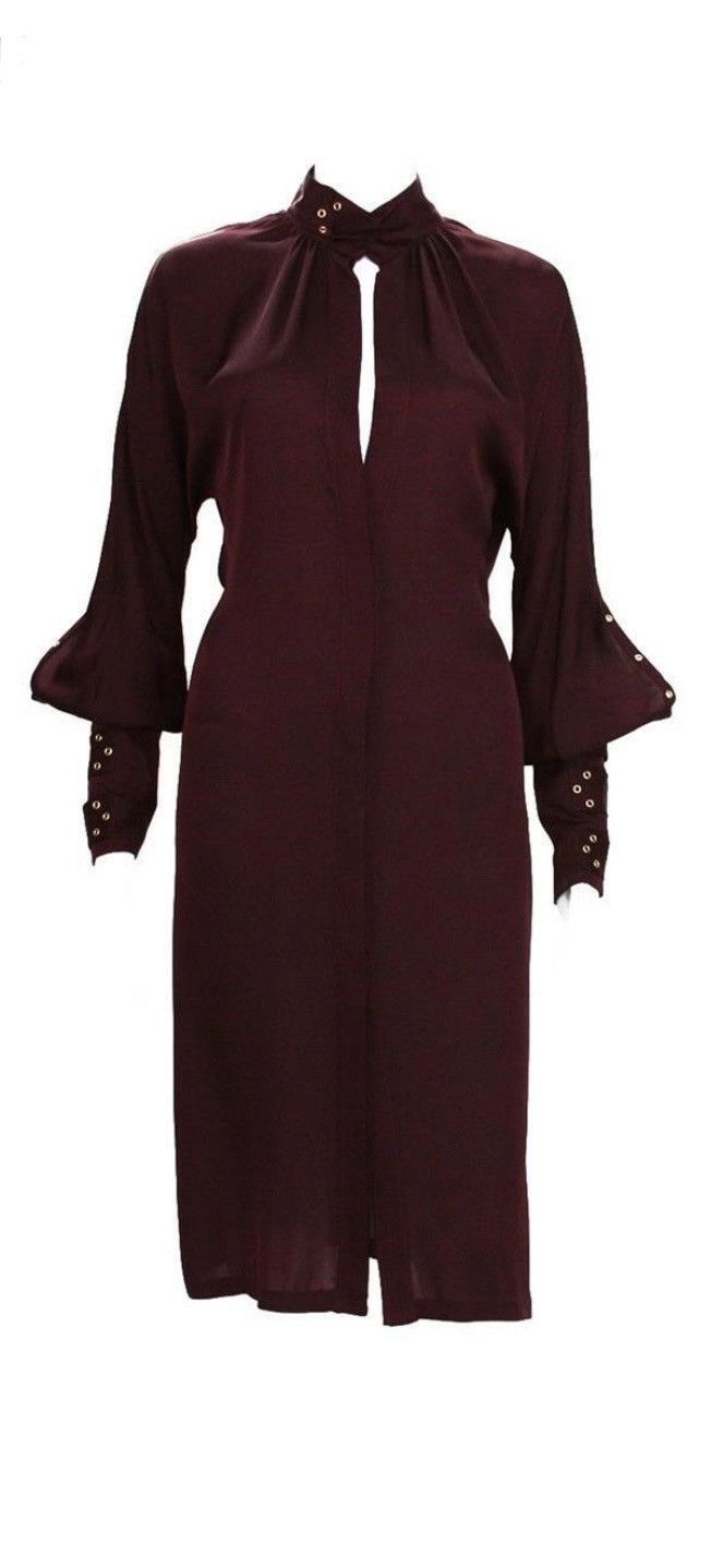 Gucci Tom Ford for GUCCI 2003 Collection RARE Silk Dress Size S / US 4 / IT 40 - 2 Thumbnail