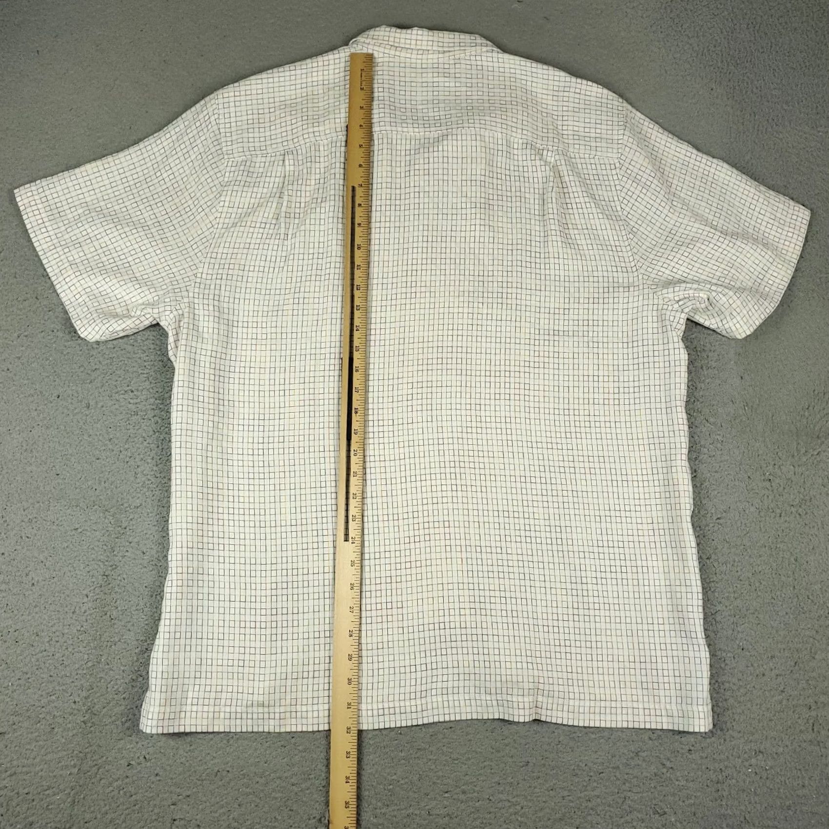Tommy Bahama Tommy Bahama Shirt Mens XL Button-Up Short Sleeve Collared Hawaiian Check Yellow Modal Size US XL / EU 56 / 4 - 3 Thumbnail