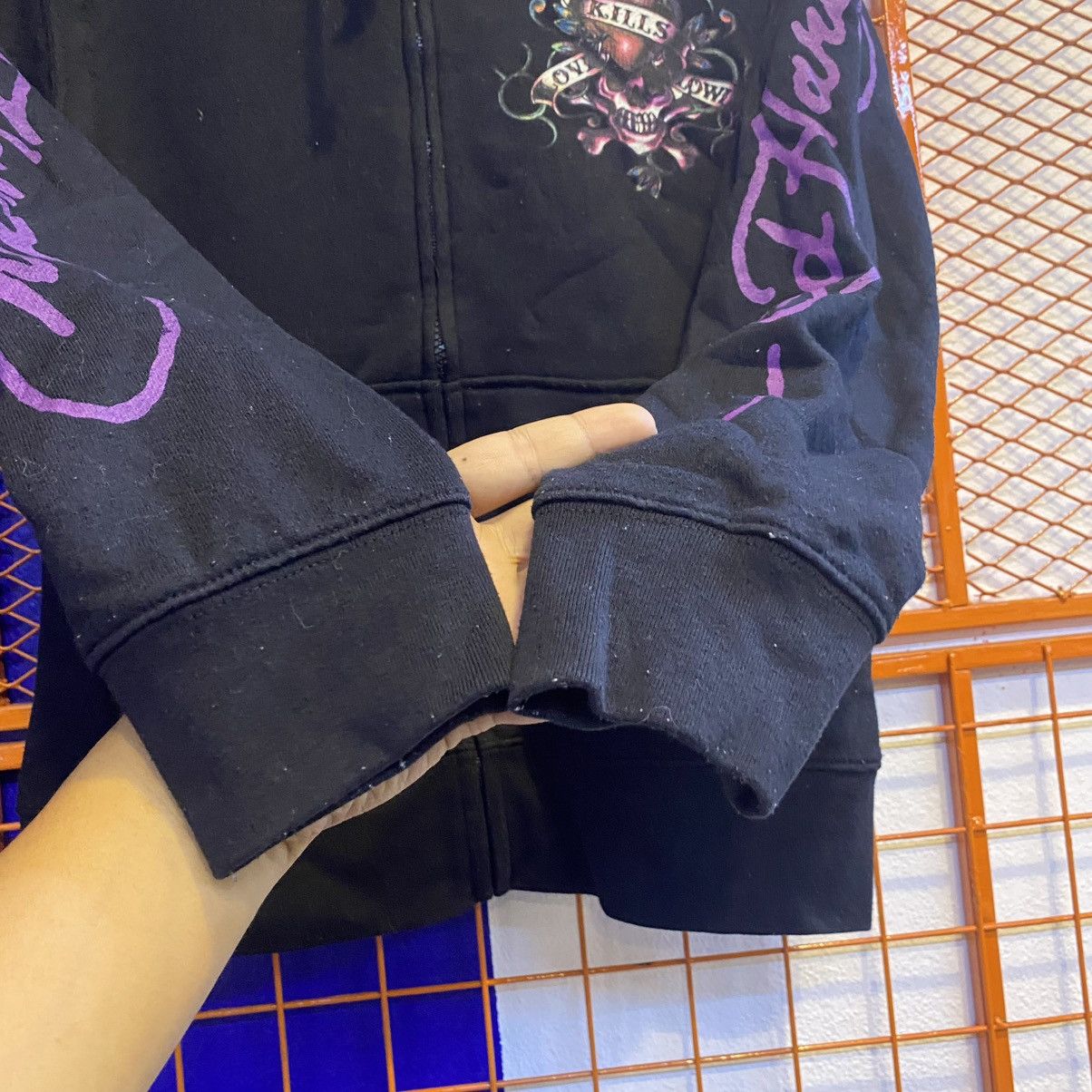 Ed Hardy Ed Hardy black & purple skull hoodie Sweatshirt Full Zip Size US S / EU 44-46 / 1 - 4 Thumbnail