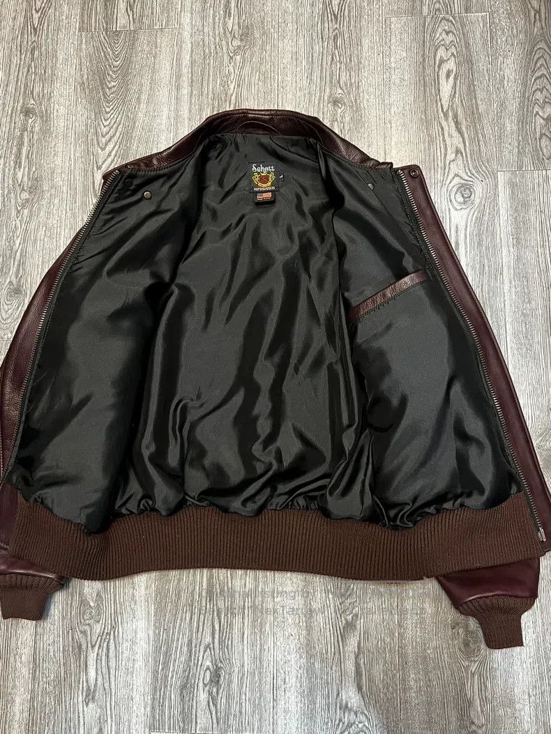 Schott Schott Flight suit, cowhide jacket, jacket, jacket Size US L / EU 52-54 / 3 - 7 Thumbnail