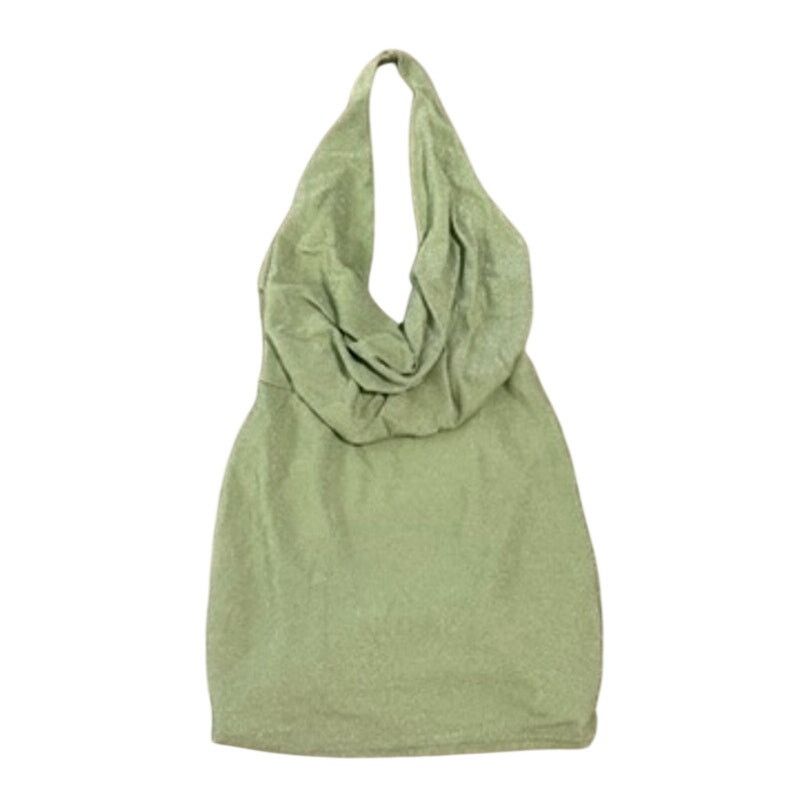 superdown Superdown Saffron Cowl Mini Dress in Mint Metallic, Size M Size M / US 6-8 / IT 42-44 - 3 Thumbnail