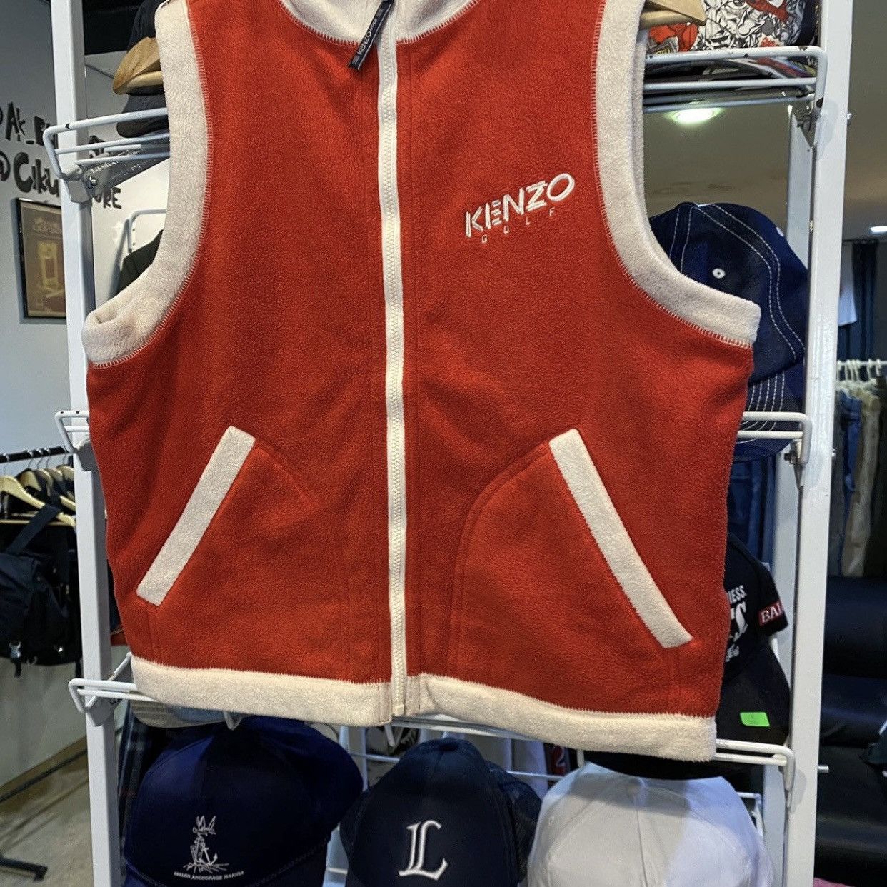 Kenzo Vintage Kenzo Golf Fleece Vest Jackets Size US S / EU 44-46 / 1 - 6 Thumbnail