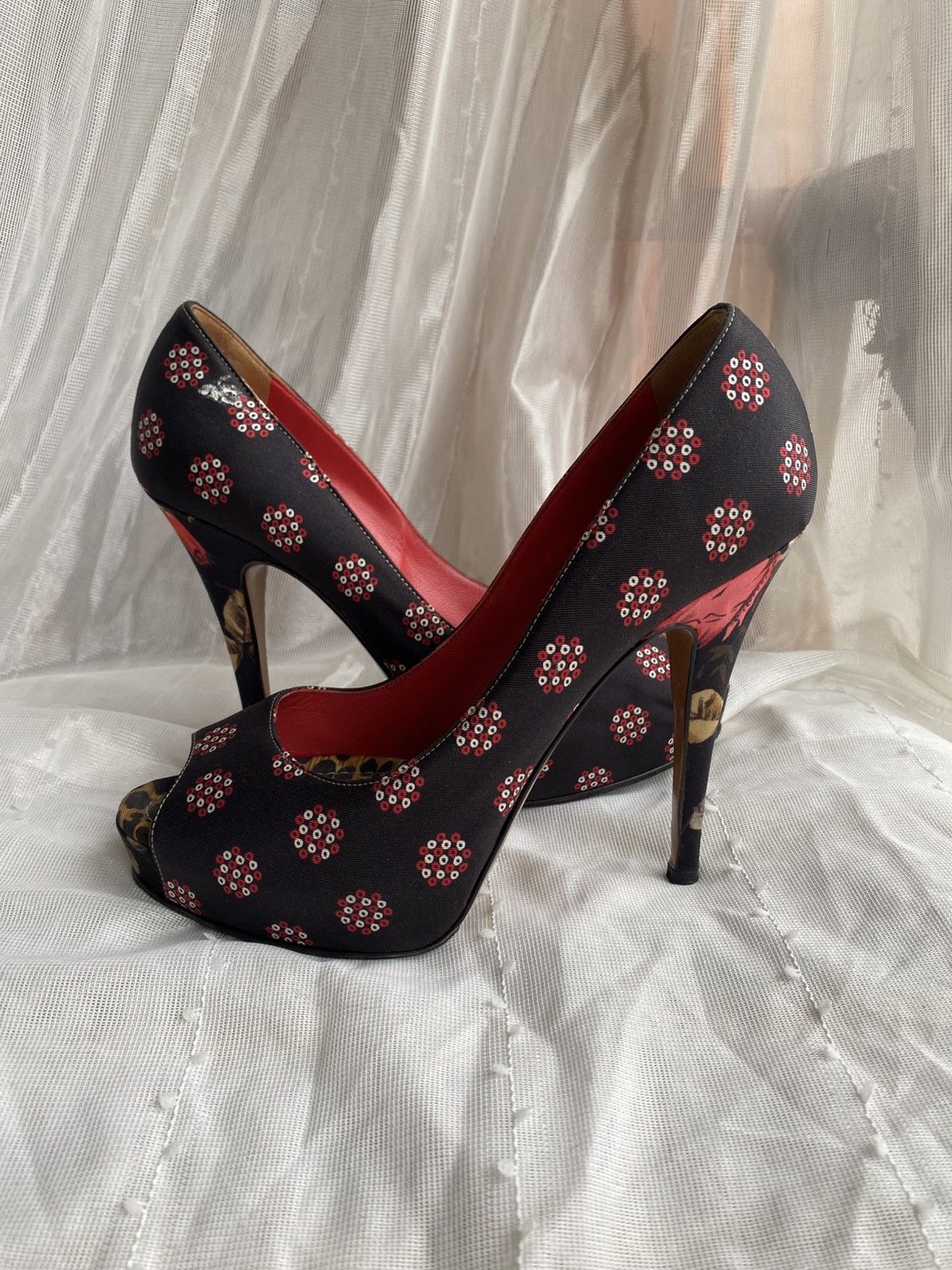 Dolce & Gabbana D&G Dolce & Gabbana Peep-Toe Heels Size US 6.5 / IT 36.5 - 3 Thumbnail