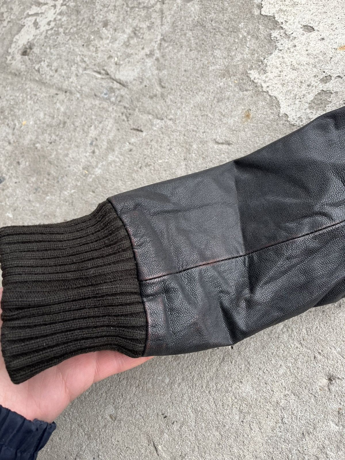 Allsaints × Japanese Brand Vintage Allsaints Avant Garde Japanese Faded Leather Jacket Size XS / US 0-2 / IT 36-38 - 12 Thumbnail