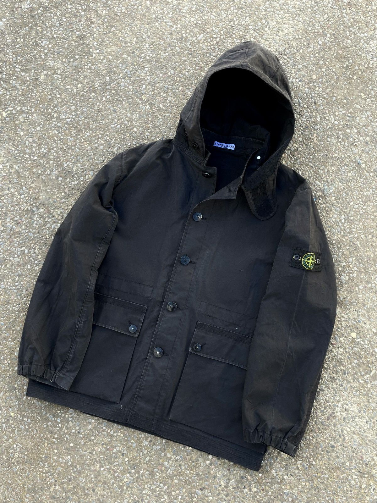Stone Island Archive SS 2003 Stone Island Raso Gommato Utility