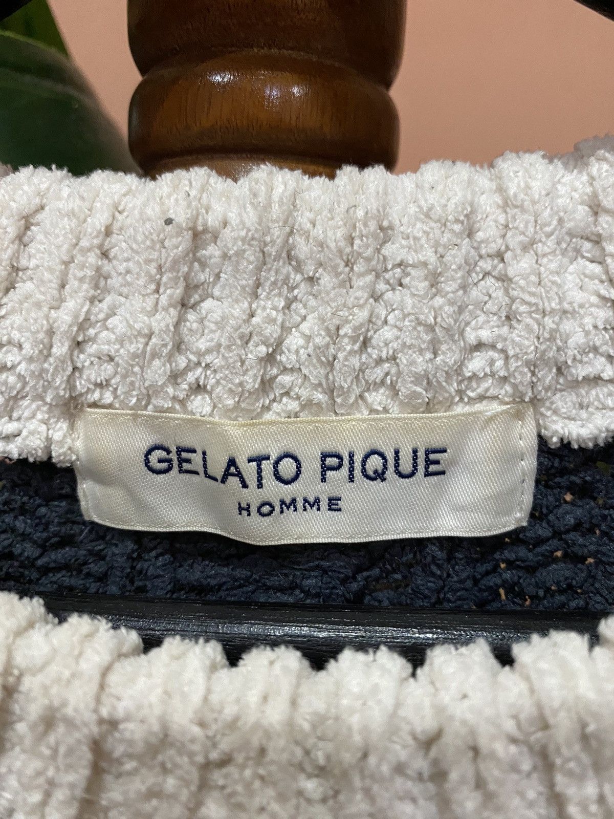Japanese Brand Gelato Pique Homme Striped Knit Sweater | Cozy Loungewear Size US M / EU 48-50 / 2 - 4 Thumbnail