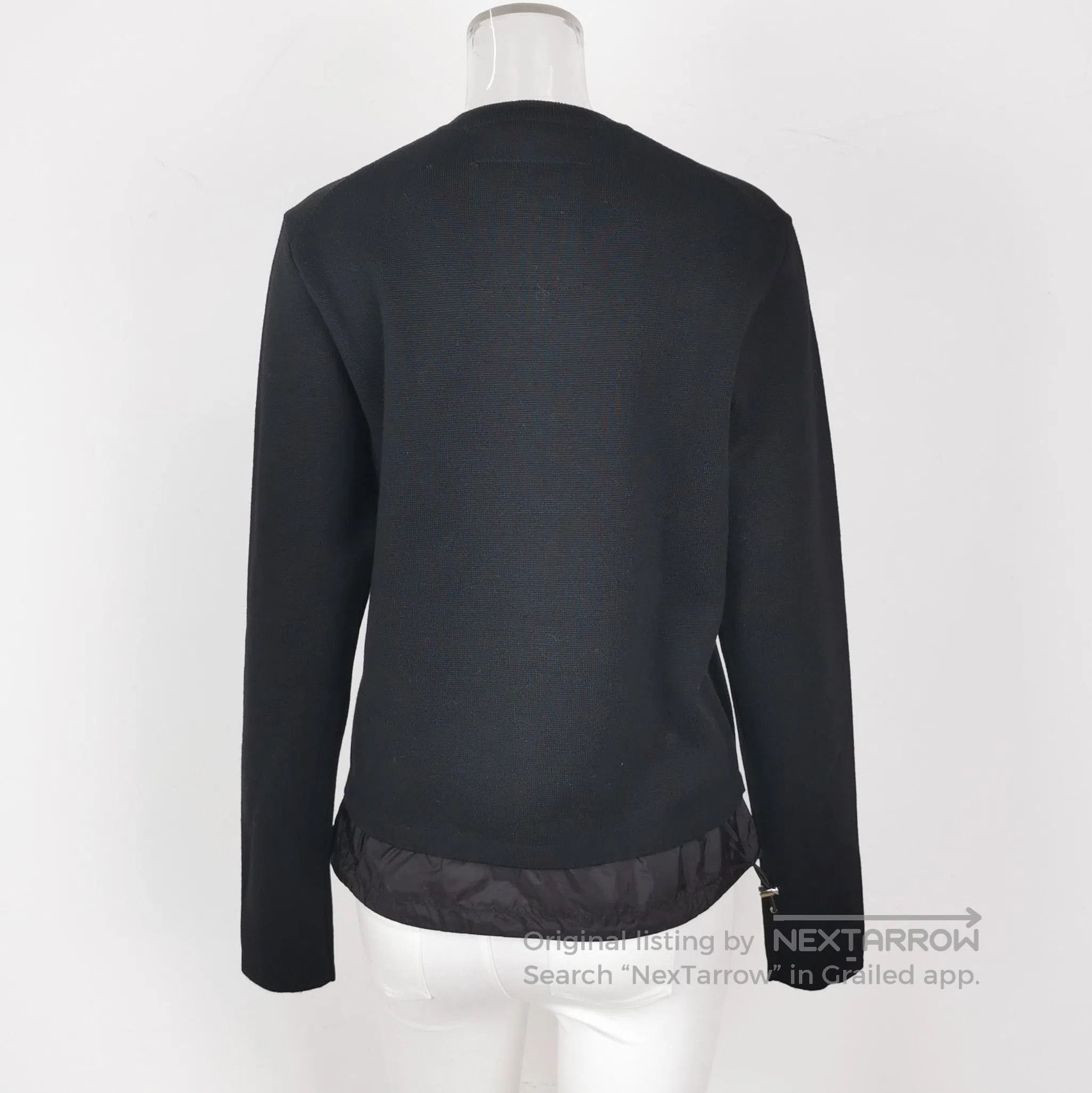 Prada Prada Black Layered Knit Sweater with Sheep Wool . Size US M / EU 48-50 / 2 - 3 Thumbnail