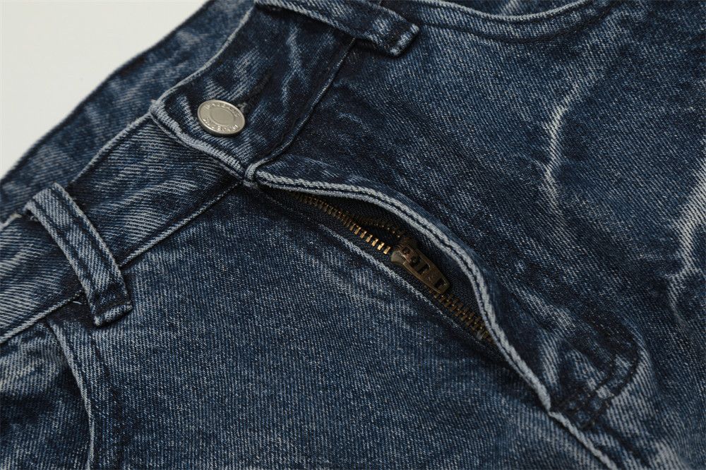 Japanese Brand × Jean Tie-dye gradient trendy washed loose jeans for men Size US 32 / EU 48 - 7 Thumbnail