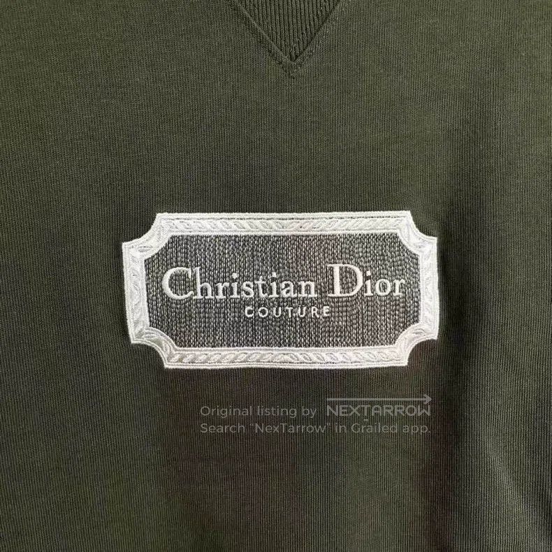 Dior Dior FW23 Solid Colour Logo Embroidered Round-neck Short-s Size US M / EU 48-50 / 2 - 3 Thumbnail