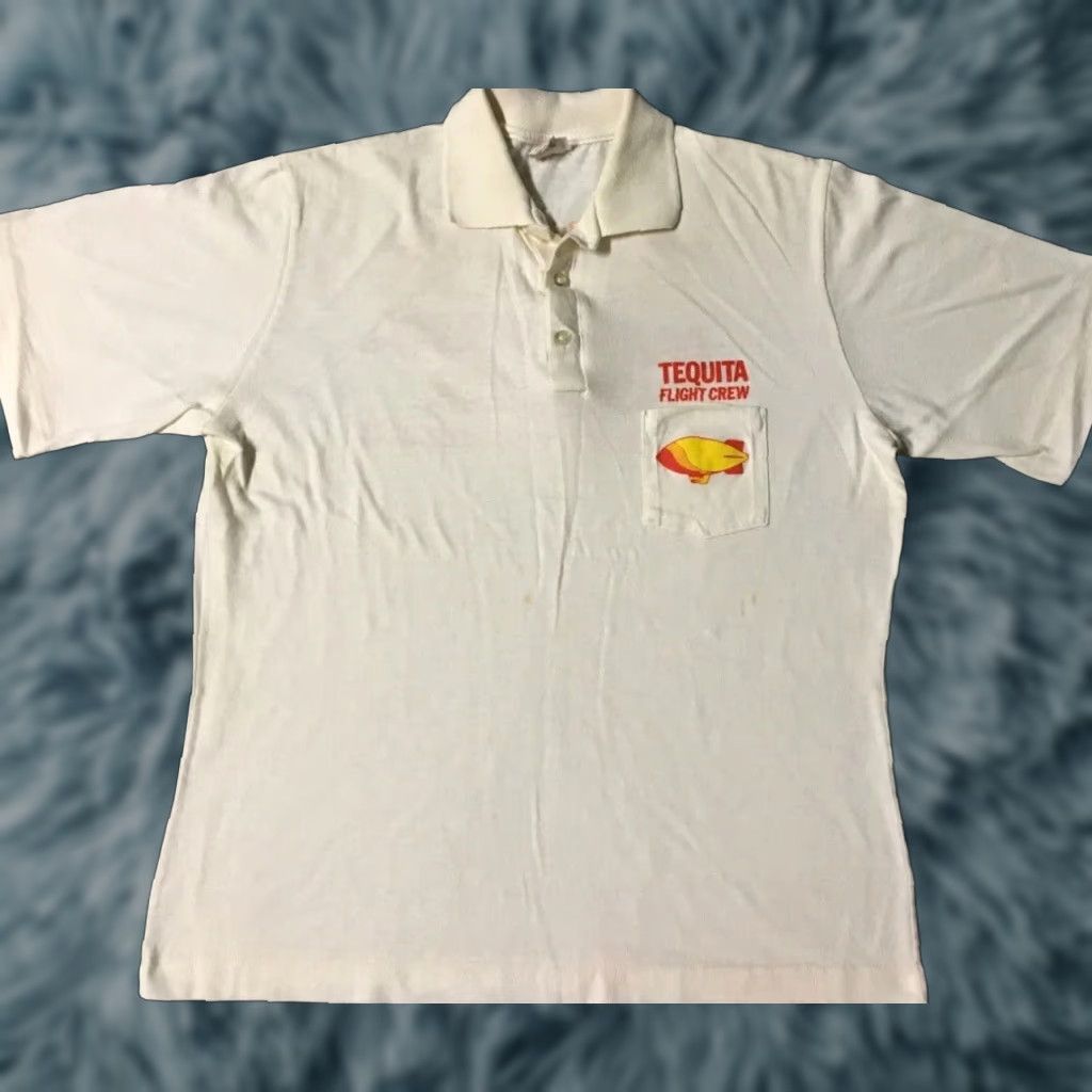 Vintage VINTAGE Tequita Margarita Blimp Flight Crew Faded Shirt M White USA Single Stitch 80s 90s Grunge Beer Bar Punk Retro Graphic Tee Mens Size US M / EU 48-50 / 2 - 1 Thumbnail