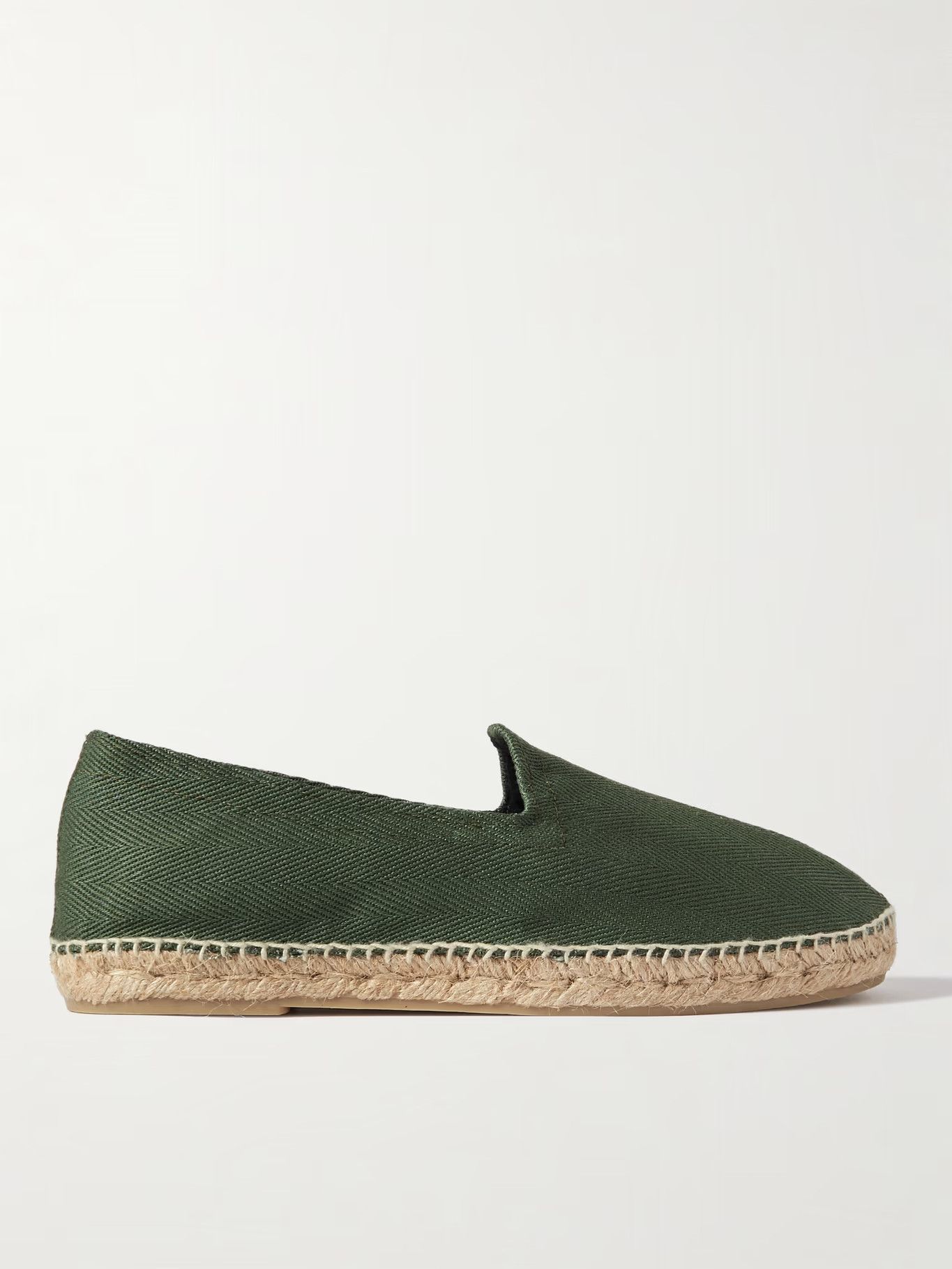 Drake's DRAKE'S Herringbone Cotton Canvas Espadrilles Size US 10 / EU 43 - 2 Thumbnail