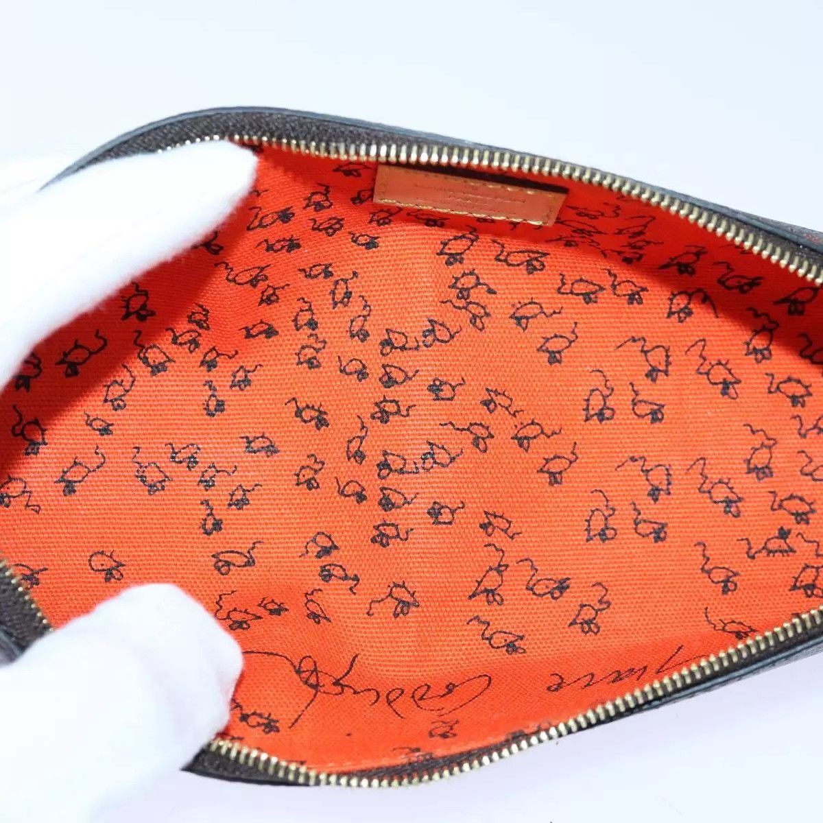 Louis Vuitton LOUIS VUITTON Catgram Trousse Elizabeth Pen Case Brown Size ONE SIZE - 13 Thumbnail