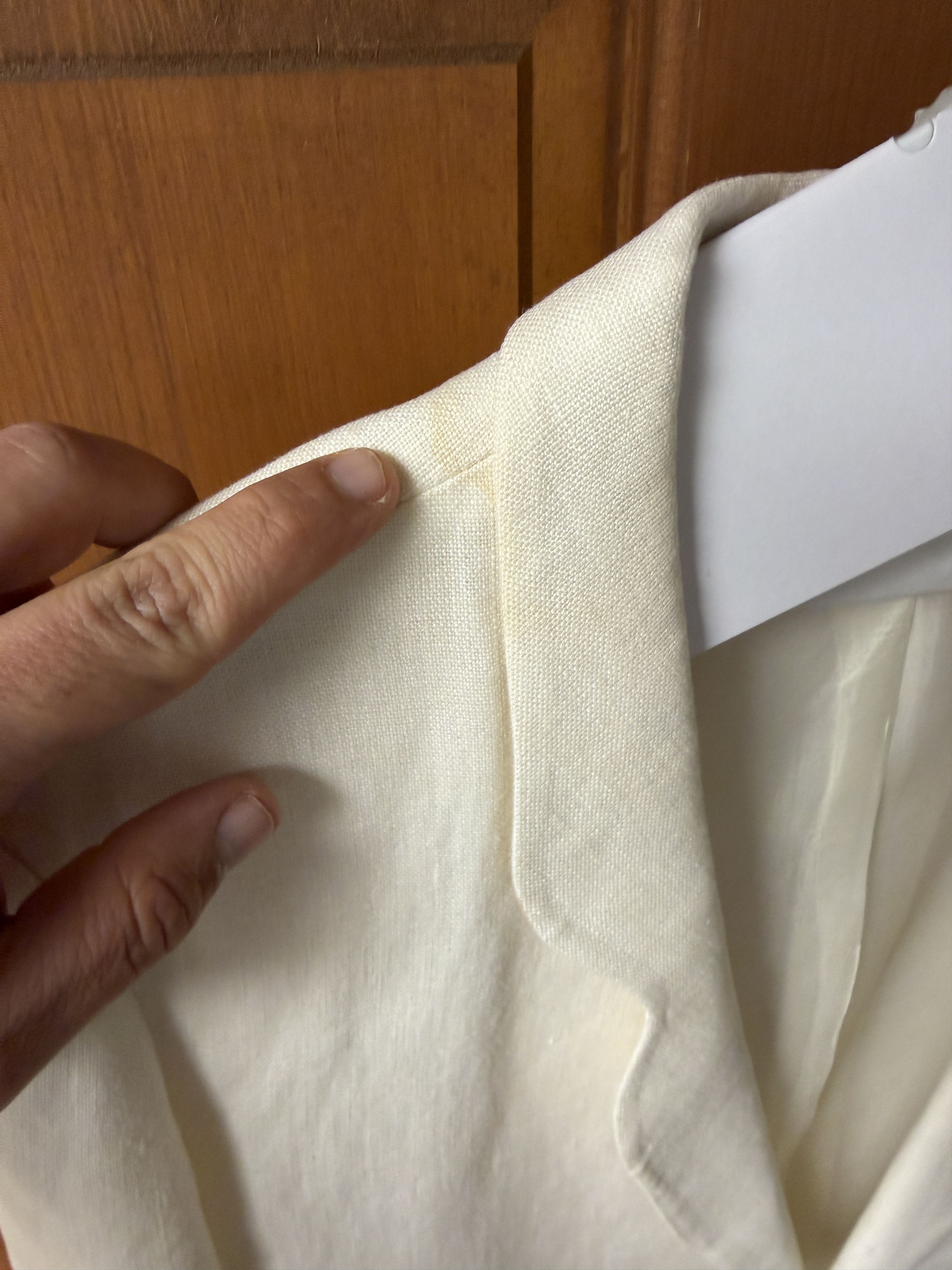 Giorgio Armani Giorgio Armani Le Collezioni Cream Linen Blazer Size 4 Size S / US 4 / IT 40 - 6 Thumbnail