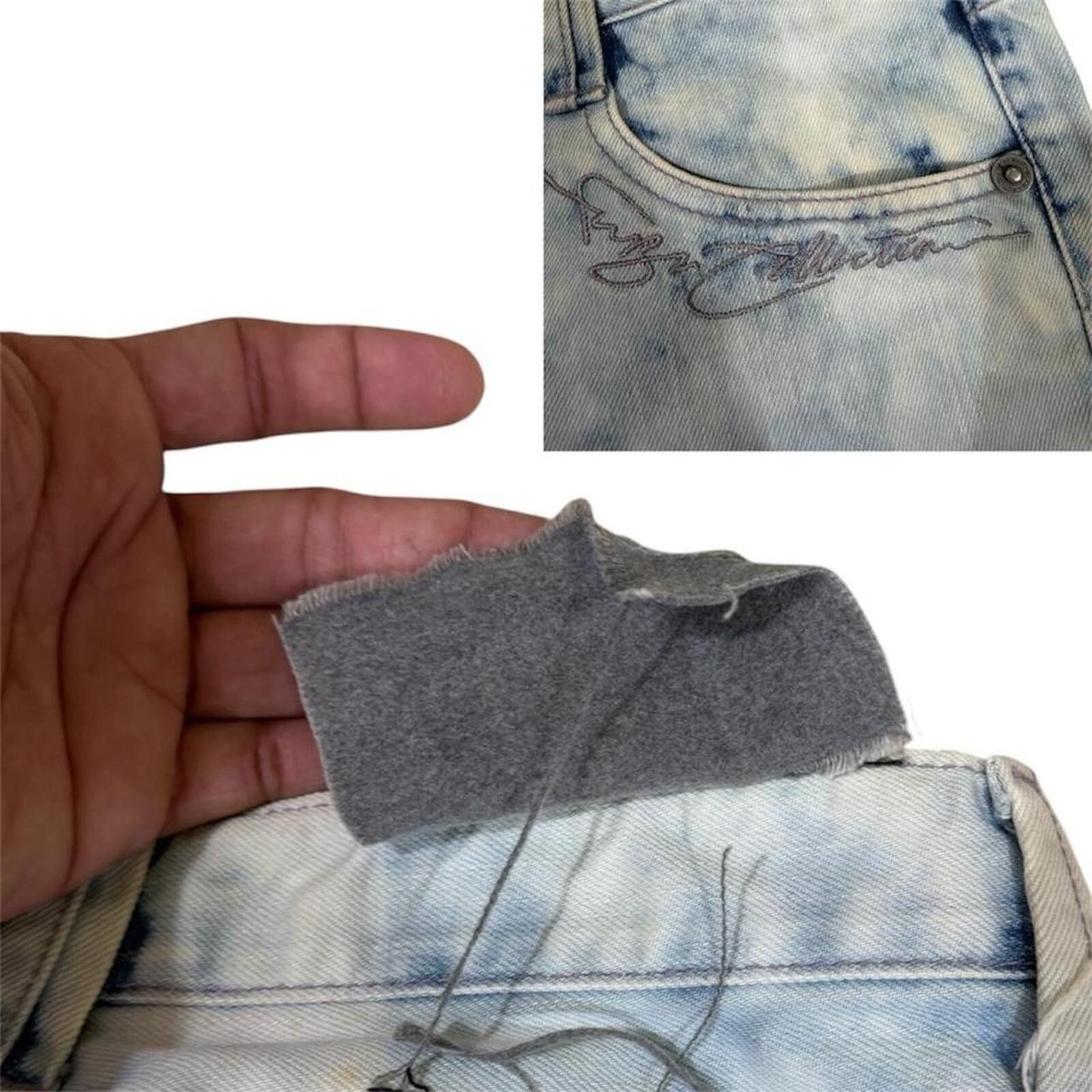 Fubu Fubu collection light wash jorts with embroidered font Size US 30 / EU 46 - 8 Thumbnail