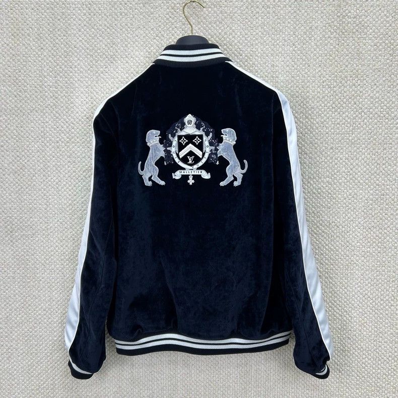 Louis Vuitton Louis Vuitton Velvet baseball jacket Size US L / EU 52-54 / 3 - 2 Thumbnail