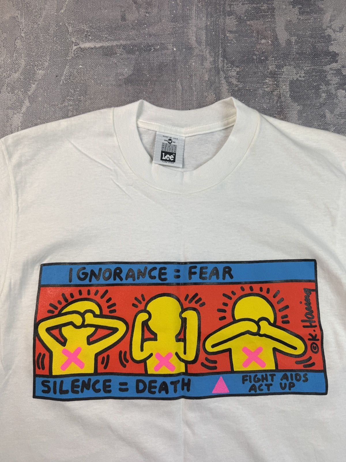 Keith Haring Keith Haring Pop Shop Art T-shirt 90s Lee Size US M / EU 48-50 / 2 - 2 Thumbnail