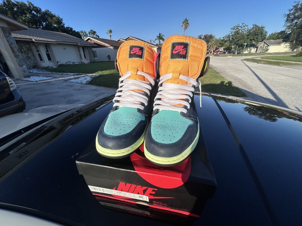 Nike Jordan 1 Retro High - Tokyo Bio Hack Size US 11.5 / EU 44-45 - 6 Thumbnail