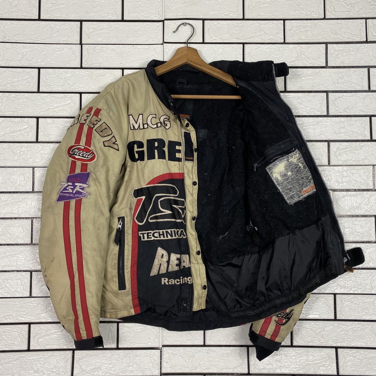 Japanese Brand Vintage Biker Jacket Cafe Racer Greedy Big Logo Size US L / EU 52-54 / 3 - 15 Thumbnail